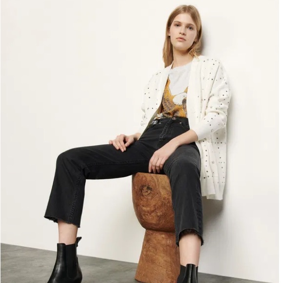 Sandro Stars Embellished Oversized Cardigan - Picture 5 of 17